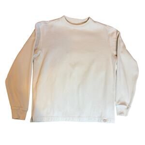 FILSON Men's Waffle Knit Thermal Crewneck Medium Sand Pullover Heavyweight